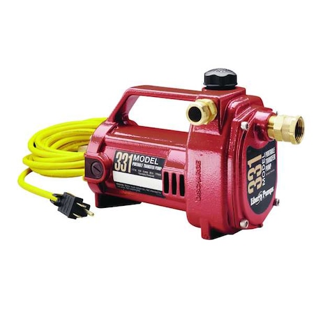 1/2 HP Utility Pump, 115V AC, 3/4 in Hose, GHT Intake MPN:331