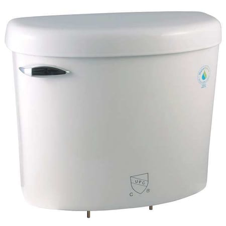 Toilet Tank, 1.28 gpf, Gravity Fed, Floor Mount, White MPN:AscentII-TW