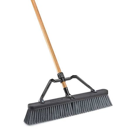 24 in Sweep Face Push Broom, Gray MPN:1293G