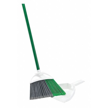 Libman Precision Angle Broom with Dust Pan Set, 11 in Wide Sweep MPN:206