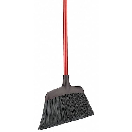 Angle Broom, 53 in L, 13 in Sweep Face, 5 in Black Bristle, Handle Dia 1 in MPN:994