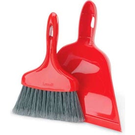 Libman Commercial Dust Pan With Whisk Broom - Red - 906 906 - Pkg Qty 6