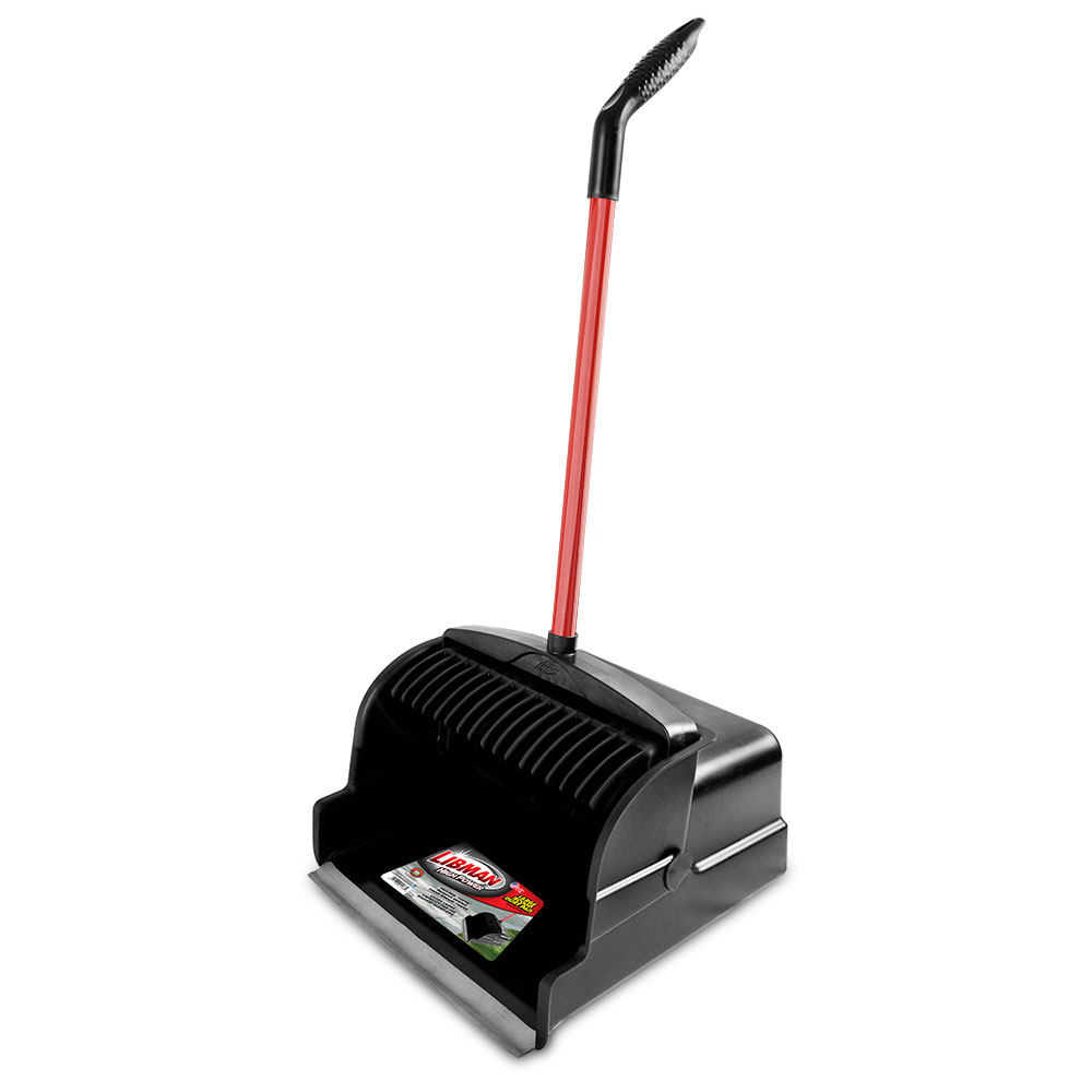 Libman Commercial Polypropylene Scoop Dustpans, 33-1/2in x 16in, Black, Pack Of 2 Dustpans MPN:1168
