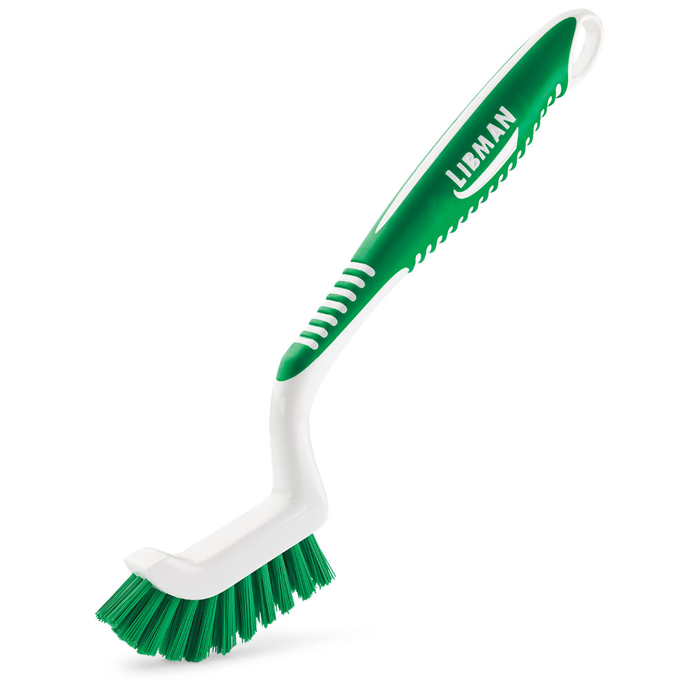 Libman Commercial Tile & Grout Brushes, 9/16inW x 9-3/4inD, Green, Pack Of 6 MPN:18