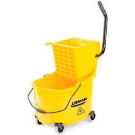 Libman Commercial 26 Quart Mop Bucket & Side-Press Wringer - 933 933