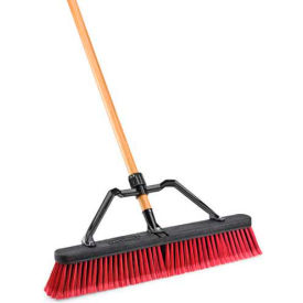 Libman Commercial Push Broom W/Hard Polymer Support Brace 24