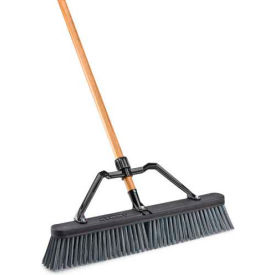 Libman Commercial Push Broom W/Hard Polymer Support Brace 24