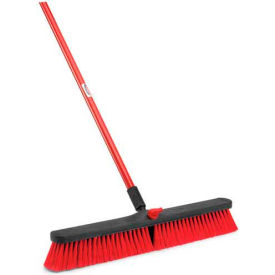 Libman Commercial Push Broom with Resin Block - 24 - Medium-Duty Bristles - 805 805 - Pkg Qty 4
