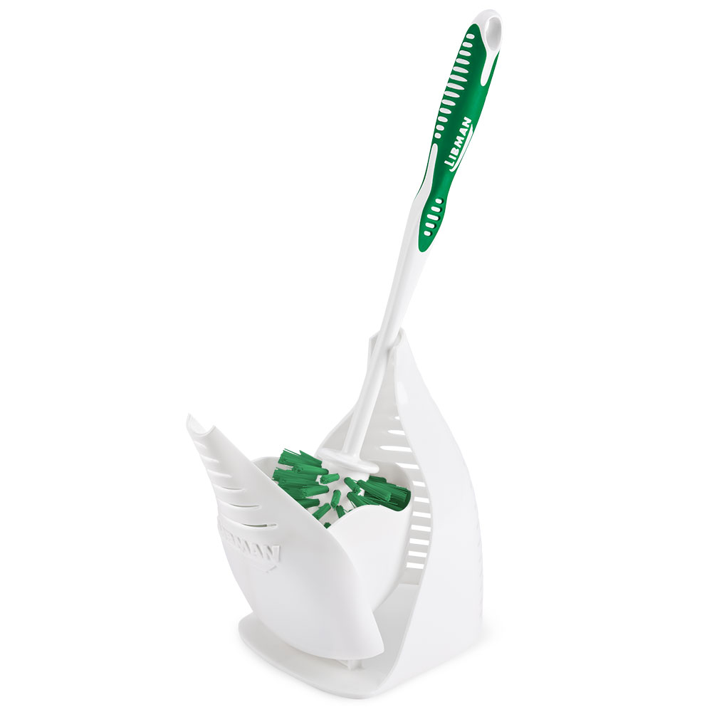Libman Commercial Designer Bowl Brushes And Caddies, 14-1/2in, Green/White, Pack Of 4 Brushes MPN:40