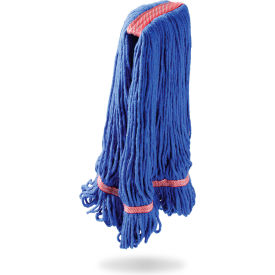 Libman Commercial 28 oz. Blended Looped-End Wet Mop Head X-Large Blue 1797 - Pkg Qty 12