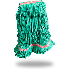 Libman Commercial 22 oz. Blended Looped-End Wet Mop Head Large Green 1800 - Pkg Qty 12