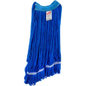 Libman Commercial Medium Microfiber Looped-End Wet Mop Head Standard Blue 1832 - Pkg Qty 12