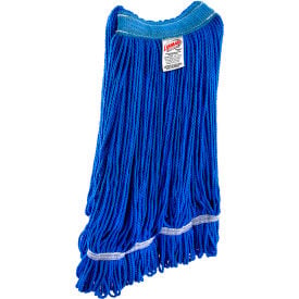 Libman Commercial Large Microfiber Looped-End Wet Mop Head Standard Blue 1833 - Pkg Qty 12