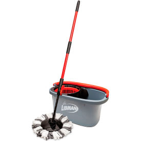 Libman Commercial Pro-Grade Tornado Spin Mop System Black/Gray 1887