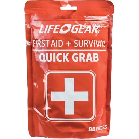 First Aid Survival Kit, 88 Pcs. MPN:41-3819