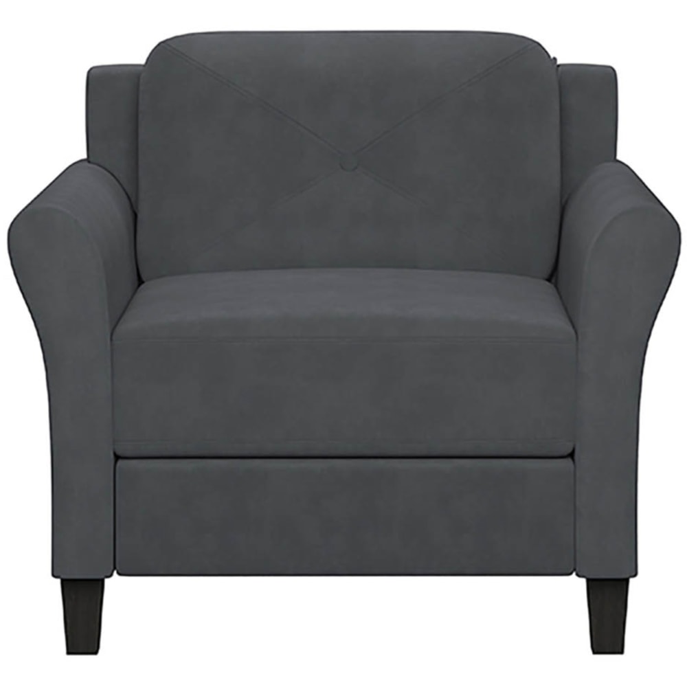Lifestyle Solutions Hanson Microfiber Chair, Dark Gray MPN:CCHRFKS1M26DGRA