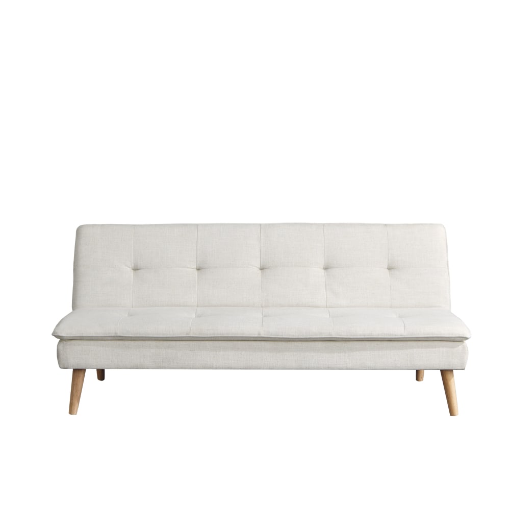 Serta Tristan Convertible Futon, 29-1/3inH x 66-1/3inW x 31-1/3inD, Cream MPN:123A026CRM