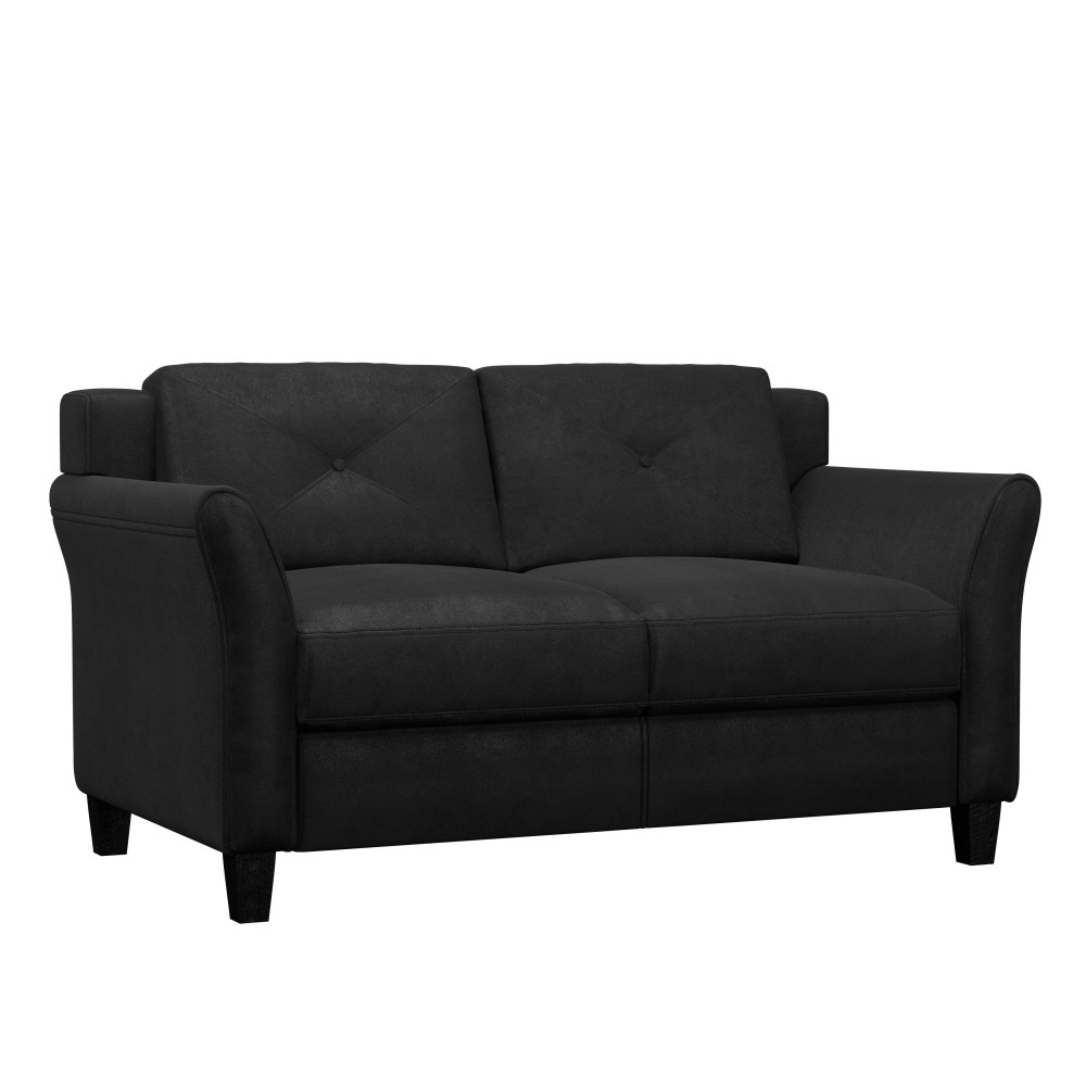 Lifestyle Solutions Hanson Microfiber Loveseat, Black MPN:CCHRFKS2M26BKVA