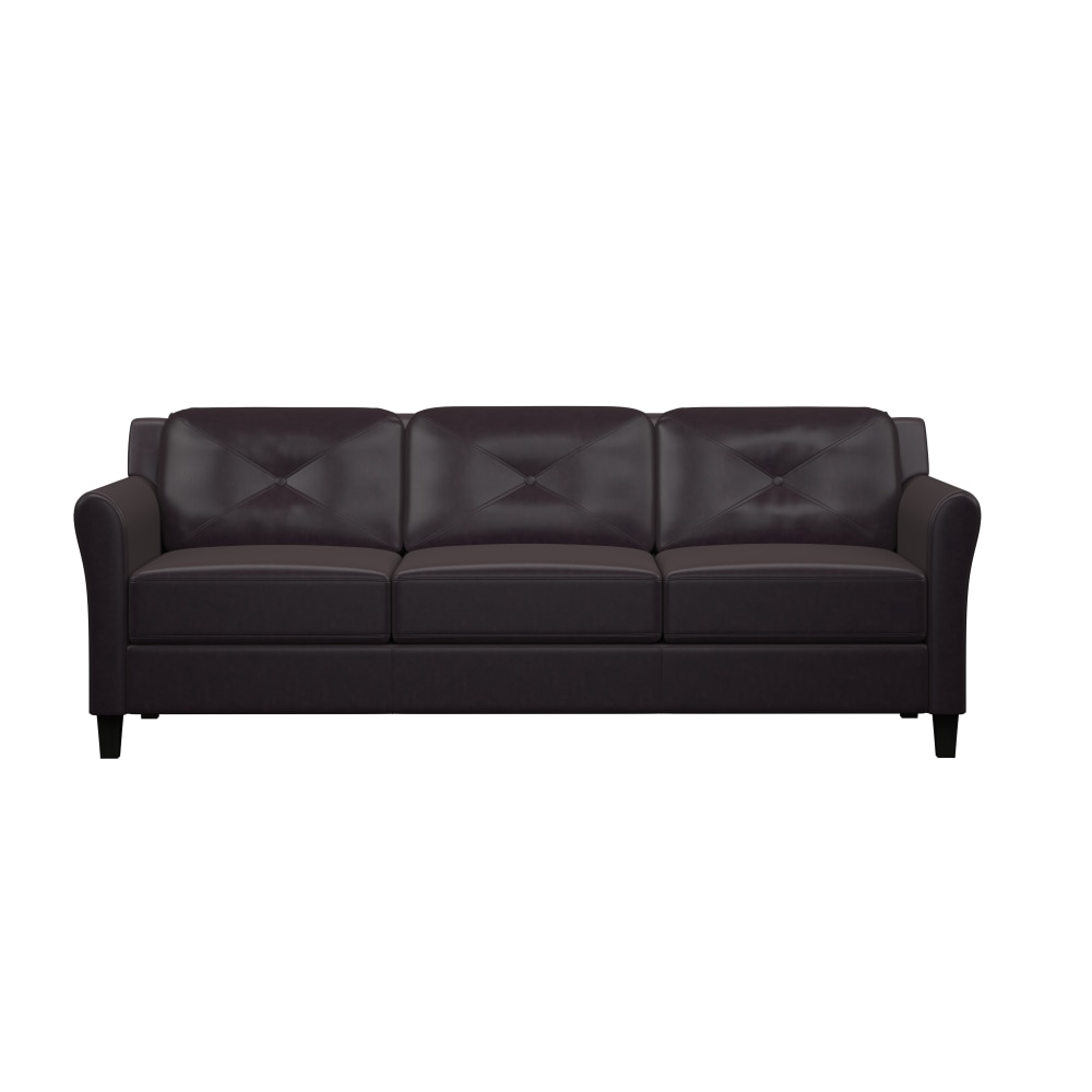 Lifestyle Solutions Hanson Faux Leather Sofa, Java MPN:LSHRFS3CP3003R