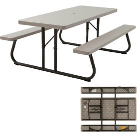 Lifetime® 6' Folding Picnic Table Putty 22119