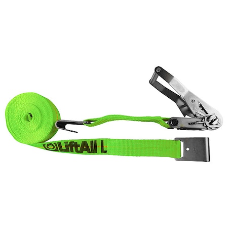 Cargo Strap, Ratchet, 27 ft x 2 In, 3330 lb MPN:TE61001