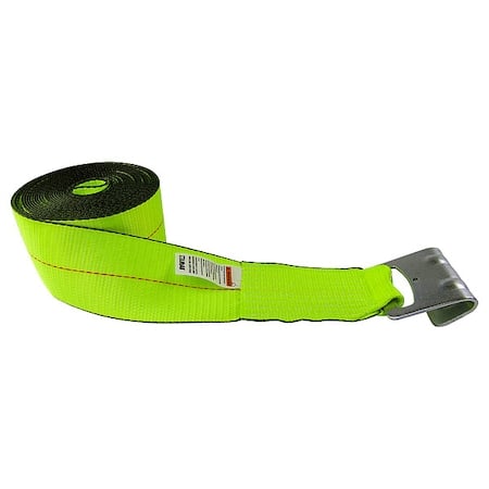 Tiedown, Winch Strap, WLL5000 lb, Flat Hook MPN:TE61202