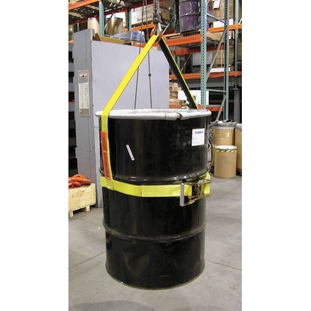 DrumSling, Ylw, Vertical, Polyester Webbing MPN:DSV601DX30IN