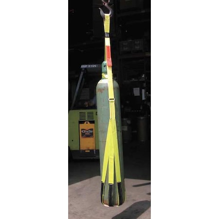 GasBottleSling, Ylw, Vertical, NylonWebbing MPN:GBS1N