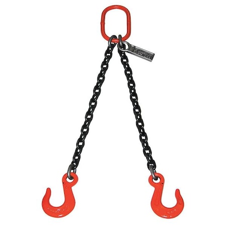 Chain Sling, Dbl Leg, 59200 lb, 7/8 In, 5 ft MPN:78DOSW8X5