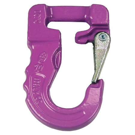 Sling Hook, Steel, 2600 lb., Purple, Painted MPN:DCH1