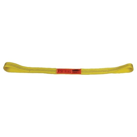 Web Sling, Type 3, 6 ft L, 2 in W, Nylon, Yellow MPN:EE1202NFX6