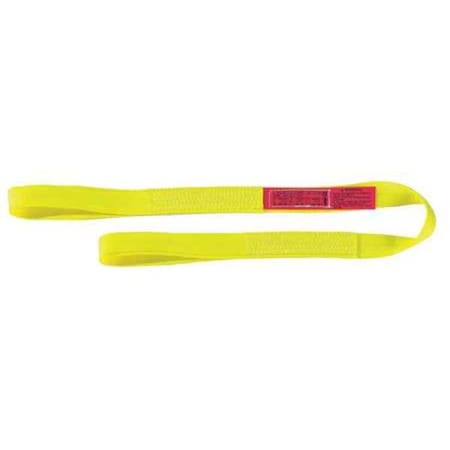 Web Sling, Type 3, 10 ft L, 2 in W, Nylon, Yellow MPN:EE1602NFX10