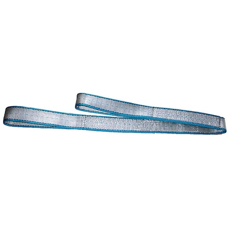 Web Sling, Type 3, 12 ft L, 3 in W, Polyester, Silver MPN:EE2803TFX12