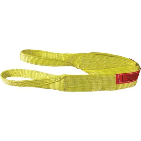 Web Sling, Type 3, 5 ft L, 4 in W, Nylon, Yellow MPN:EE2804NFX5