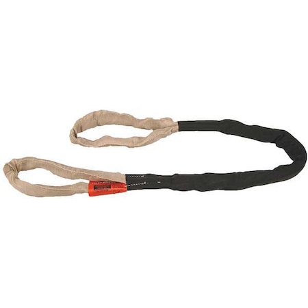 Round Sling, Flat Eye, 7 ft L, 16800 lb Cap MPN:EE90X7