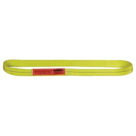Web Sling, Type 5, 6 ft L, 1 in W, Nylon, Yellow MPN:EN1201NX6