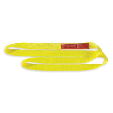 Web Sling, Type 5, 6 ft L, 1 in W, Polyester, Yellow MPN:EN1601DX6