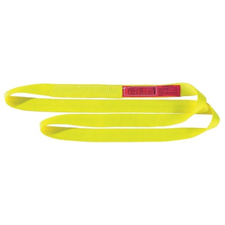 Web Sling, Type 5, 4 ft L, 2 in W, Nylon, Yellow MPN:EN1602NX4