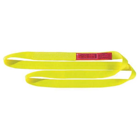 Web Sling, Type 5, 14 ft L, 1 in W, Nylon, Yellow MPN:EN1801NX14