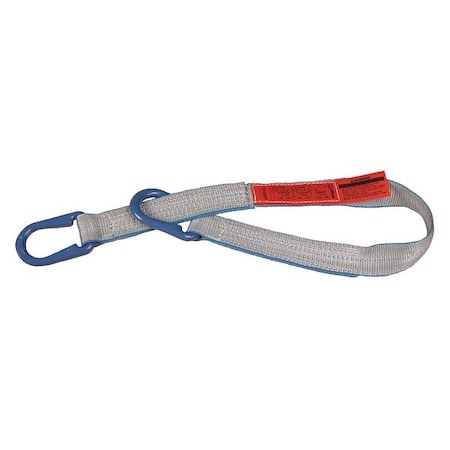 Web Sling, Type U, 4 ft L, 2 in W, Polyester, Silver MPN:UU1802TX4