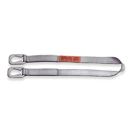 Web Sling, Type U, 6 ft L, 4 in W, Polyester, Silver MPN:UU1804TX6