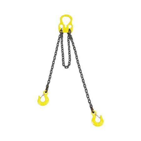 Adj Chain Sling, G100, 3/8X10 ft w/Latch MPN:30005LG10