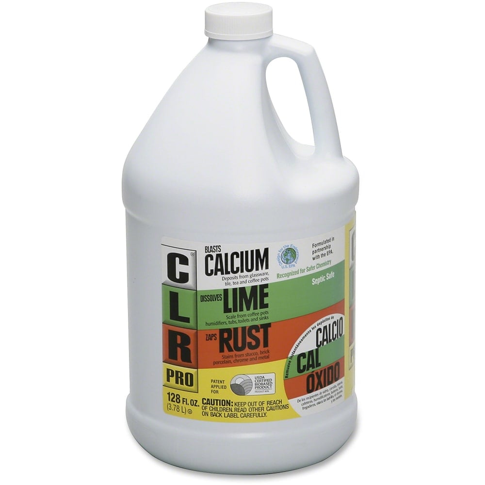 SKILCRAFT Calcium Lime Remover Clear Gallon - Liquid - 1 gal (128 fl oz) - Bottle - 4 / Carton - Green MPN:6284769