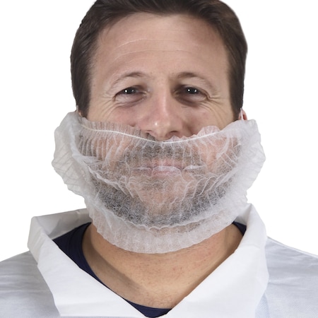 Beard Cover, White, PK2000 MPN:OBCP8972PP