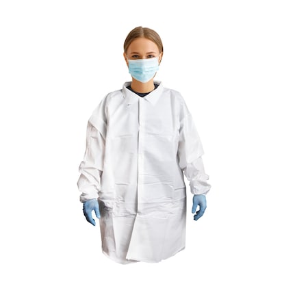 Lab Coat, White, XL, 30 PK MPN:OLCM897XLR