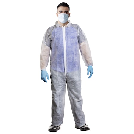 Disposable Coverallss, Collared, White, 25 PK MPN:UCPP5285XL