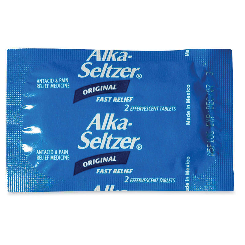 Lil Drugstore Alka-Seltzer, 2 Per Packet, Box Of 15 Packets MPN:51060