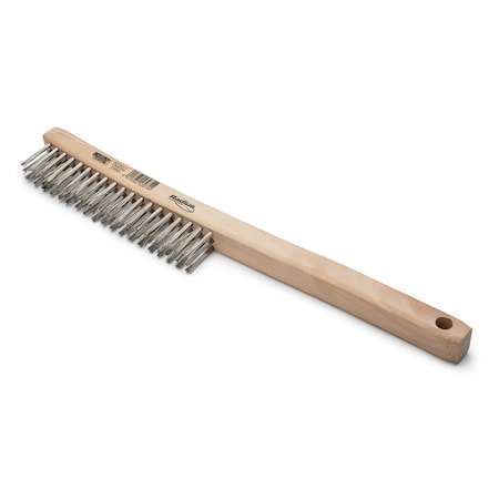 Stainless Steel Wire Brush, 3 x 19 Row MPN:K3181-1