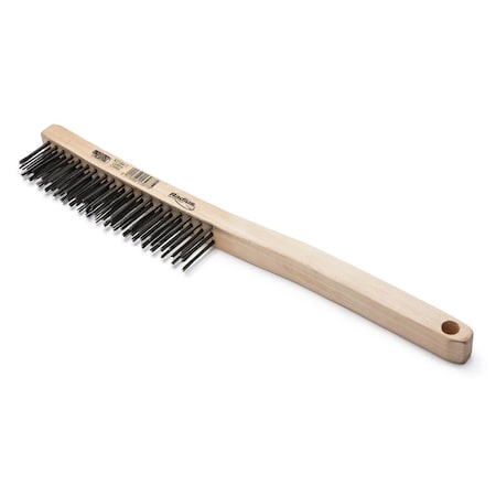Carbon Steel Wire Brush, 3 x 19 Row MPN:K3184-1