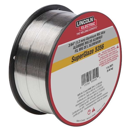 MIG Welding Wire, 5356, .045, Spool MPN:ED030314